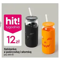 Pepco Szklanka z pokrywką i słomką oferta