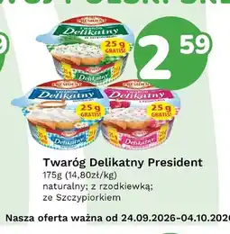Limonka Twaróg Delikatny naturalny President oferta