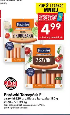 Lewiatan Parówki z szynki Tarczyński oferta