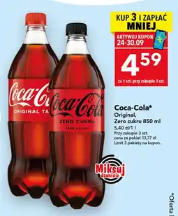 Lewiatan Napój gazowany Coca-Cola Zero cukru oferta