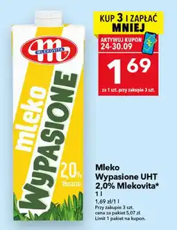 Lewiatan Mleko UHT Wypasione Mlekovita 2,0% oferta