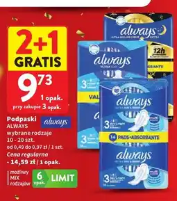 Intermarche Podpaski Always oferta