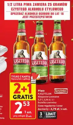 Intermarche Piwo Kasztelan Niepasteryzowane oferta