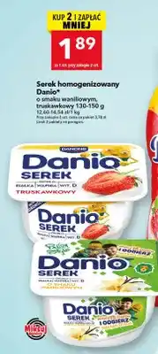 Lewiatan Serek homogenizowany Danio o smaku waniliowym oferta
