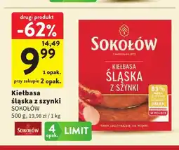 Intermarche Kiełbasa śląska z szynki Sokołów oferta