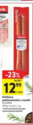 Intermarche Kiełbasa podwawelska z szynki Olewnik oferta