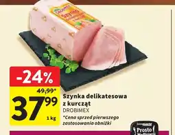 Intermarche Szynka delikatesowa z kurcząt Drobimex oferta