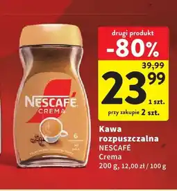 Intermarche Kawa rozpuszczalna Nescafé Crema oferta
