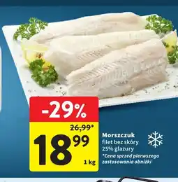 Intermarche Morszczuk filet bez skóry 25% glazury oferta