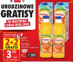 Intermarche Sok pomarańcza butelka Hortex 100% oferta