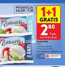 Intermarche Ser mozzarella Zottarella Classic Zott oferta