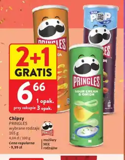 Intermarche Chipsy Pringles oferta