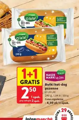 Intermarche Bułki hot-dog pszenne O la la! oferta
