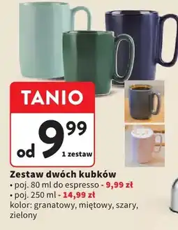Intermarche Zestaw dwóch kubków do espresso oferta