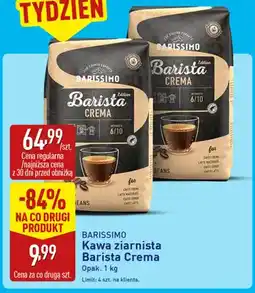 ALDI Kawa ziarnista Barista Crema Barissimo oferta