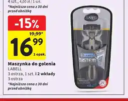 Intermarche Maszynka do golenia Labell 3 ostrza 1 szt. i 2 wkłady 3 oferta