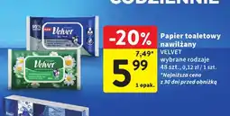 Intermarche Papier toaletowy nawilżany Velvet oferta