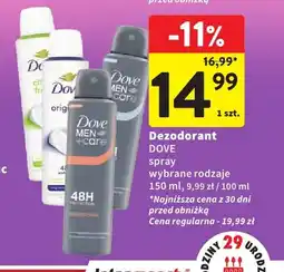 Intermarche Dezodorant spray Dove oferta
