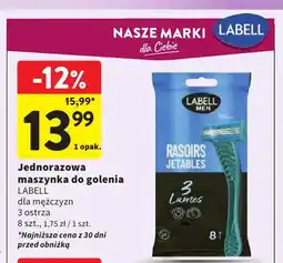 Intermarche Jednorazowa maszynka do golenia Labell dla mężczyzn 3 ostrza oferta