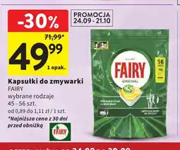 Intermarche Kapsułki do zmywarki Fairy oferta