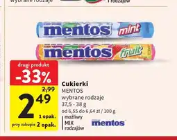 Intermarche Cukierki Mentos Mint oferta