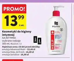 Intermarche Kosmetyki do higieny intymnej AA Intymna oferta