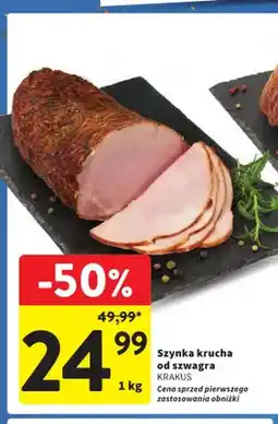 Intermarche Szynka krucha od szwagra Krakus oferta