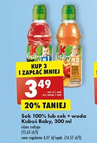 Polomarket Sok jabłko malina czerwone owoce 1 BTL 300 ML oferta