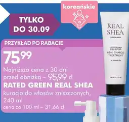SuperPharm Rated Green Real Shea Kuracja do Włosów Zniszczonych oferta