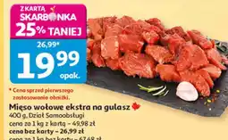Auchan Mięso wołowe ekstra na gulasz oferta