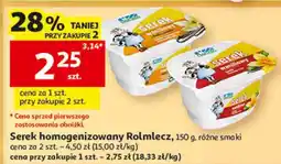 Auchan Serek homogenizowany Rolmlecz oferta