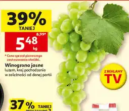 Auchan Winogrona jasne luzem oferta