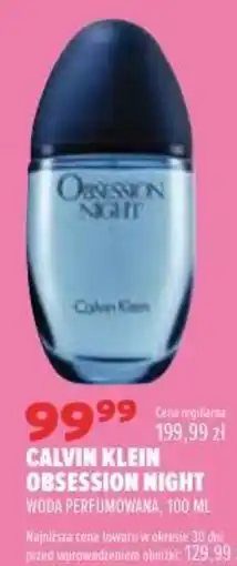 Drogerie Natura Calvin Klein Obsession Night Woda Perfumowana oferta