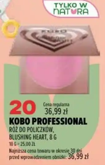 Drogerie Natura Kobo Professional Róż do policzków, Blushing Heart oferta
