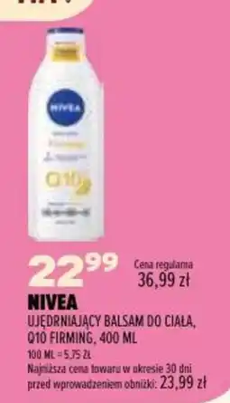 Drogerie Natura NIVEA UJEDNIAJĄCY BALSAM DO CIAŁA, Q10 FIRMING oferta