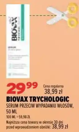 Drogerie Natura BioVax Trychologic Serum Przeciw Wypadaniu Włosów oferta