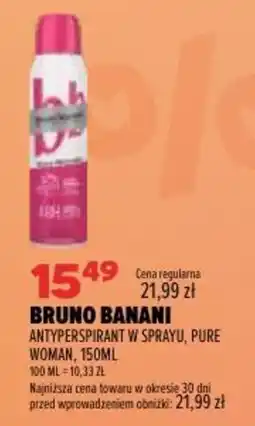 Drogerie Natura Bruno Banani Antyperspirant w sprayu, Pure Woman oferta