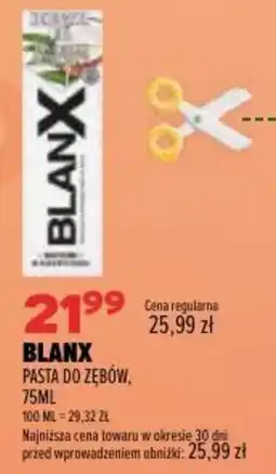 Drogerie Natura Pasta do zębów Blanx oferta