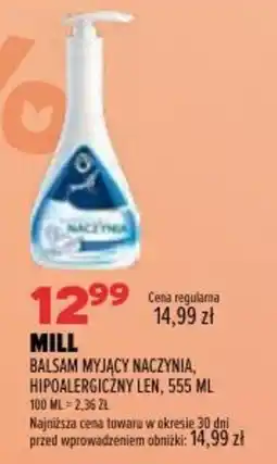 Drogerie Natura Mill Balsam Myjący Naczynia, Hipoałergiczny Len oferta