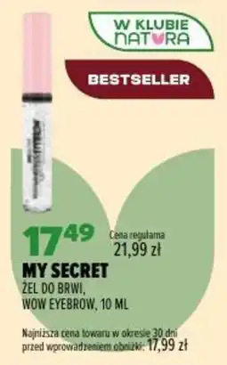 Drogerie Natura My Secret Żel do brwi, Wow Eyebrow oferta