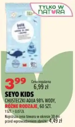 Drogerie Natura SEYO KIDS CHUSTECZKI AQUA 98% WODY oferta