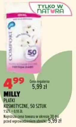 Drogerie Natura MILLY PLATKI KOSMETYCZNE oferta