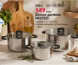Agata Meble Zestaw garnków nested oferta