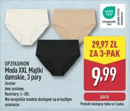 ALDI Up2fashion moda xxl majtki damskie oferta