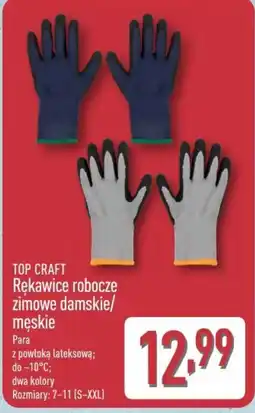 ALDI TOP CRAFT Rękawice robocze zimowe damskie/męskie oferta