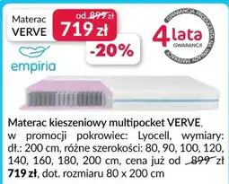 Agata Meble Materac kieszeniowy multipocket VERVE oferta