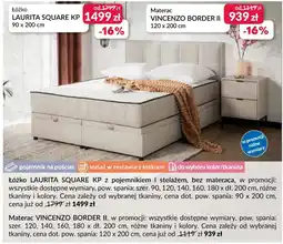 Agata Meble Łóżko LAURITA SQUARE KP oferta