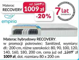 Agata Meble Materac hybrydowy RECOVERY oferta