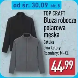 ALDI TOP CRAFT Bluza robocza polarowa męska oferta