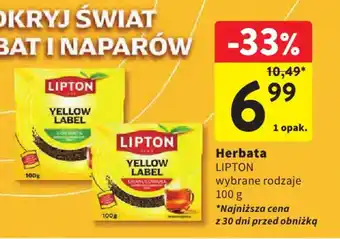 Herbata LIPTON wybrane rodzaje